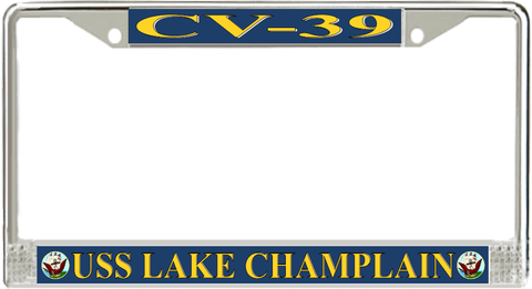 USS Lake Champlain CV-39 License Plate Frame