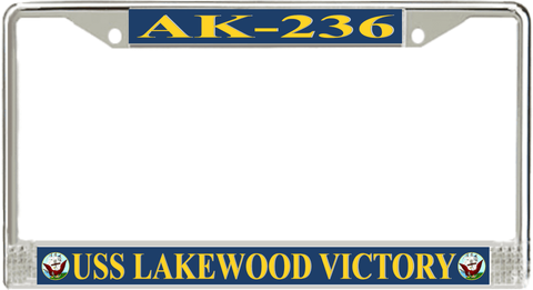 USS Lakewood Victory AK-236 License Plate Frame