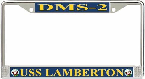 USS Lamberton DMS-2 License Plate Frame