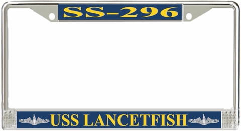 USS Lancetfish SS-296 License Plate Frame