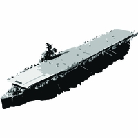 USS Langley CVL-27 Merchandise Thumbnail Illustration