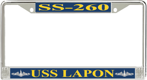 USS Lapon SS-260 License Plate Frame
