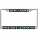 USS Lapon SS-260 License Plate Frame