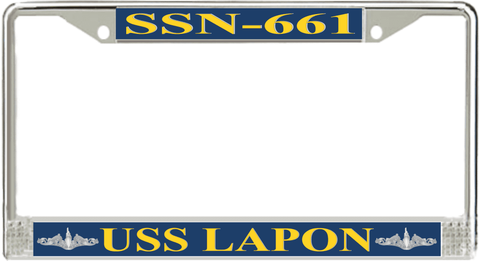 USS Lapon SSN-661 License Plate Frame