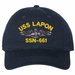 USS Lapon SSN-661 with Dolphins Unstructured Dad Cap