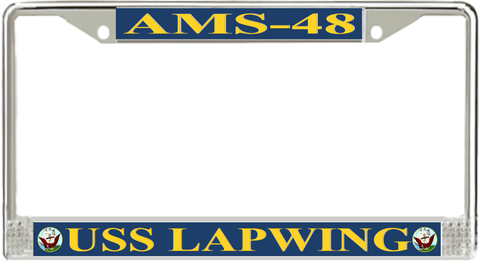 USS Lapwing AMS-48 License Plate Frame