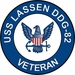 USS Lassen DDG-82 Veteran Decal Sticker