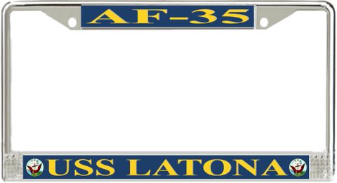 USS Latona AF-35 License Plate Frame