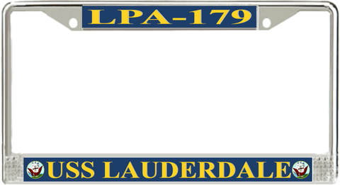 USS Lauderdale LPA-179 License Plate frame