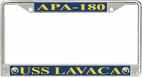 USS Lavaca APA-180 License Plate Frame