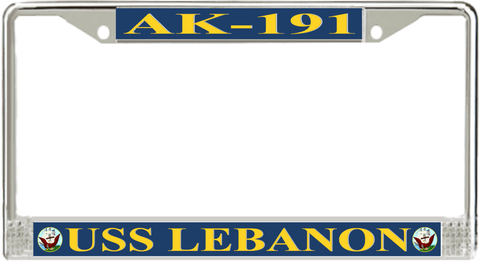 USS Lebanon AK-191 License Plate Frame