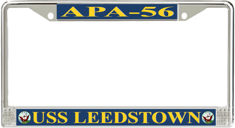 USS Leedstown APA-56 License Plate Frame