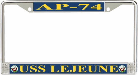 USS Lejeune AP-74 License Plate Frame