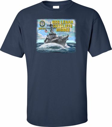 USS Lenah Sutcliffe Higbee DDG-123 Printed Art T-Shirt