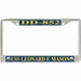 USS Leonard F. Mason DD-852 License Plate Frame