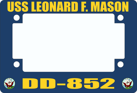 USS Leonard F. Mason DD-852 Motorcycle Frame