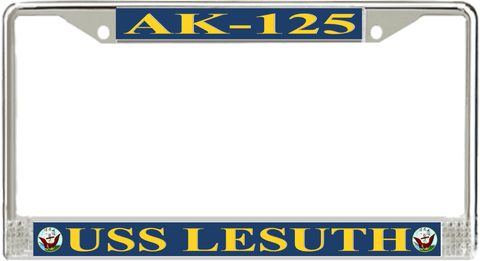 USS Lesuth AK-125 License Plate Frame