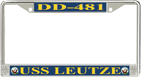 USS Leutze DD-481 License Plate Frame