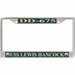 USS Lewis Hancock DD-675 License Plate Frame