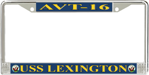 USS Lexington AVT-16 License Plate Frame