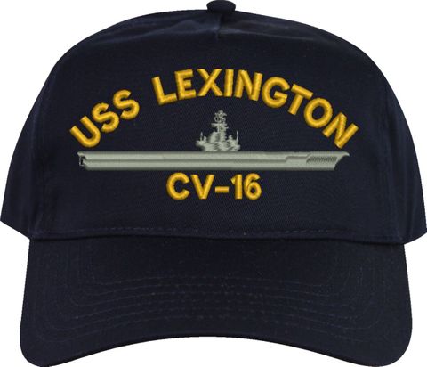 USS Lexington CV-16 Embroidered Cap