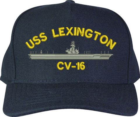 USS Lexington CV-16 U.S. Made Cap
