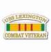 USS Lexington CV-16 Vietnam Combat Veteran with Ribbon Decal