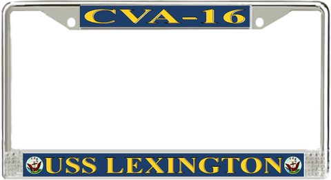 USS Lexington CVA-16 License Plate Frame