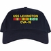 USS Lexington CVA-16 with Vietnam Service Ribbons Embroidered Cap