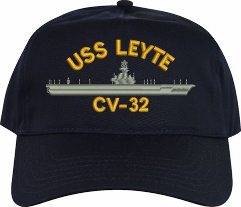 USS Leyte CV-32 Embroidered Ship Cap