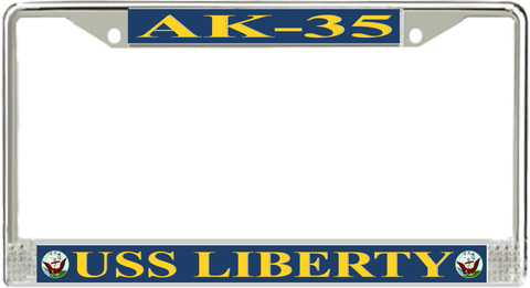 USS Liberty AK-35 License Plate Frame