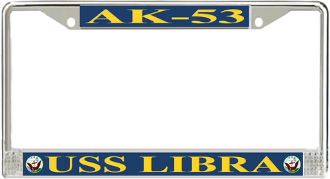 USS Libra AK-53 License Plate Frame