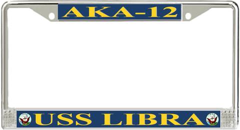 USS Libra AKA-12 License Plate Frame