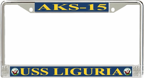 USS Liguria AKS-15 License Plate Frame