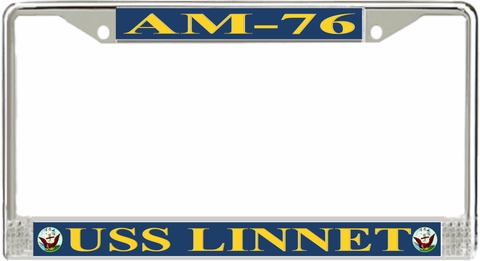 USS Linnet AM-76 License Plate Frame