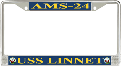 USS Linnet AMS-24 License Plate Frame