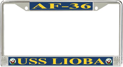 USS Lioba AF-36 License Plate Frame