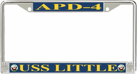 USS Little APD-4 License Plate Frame