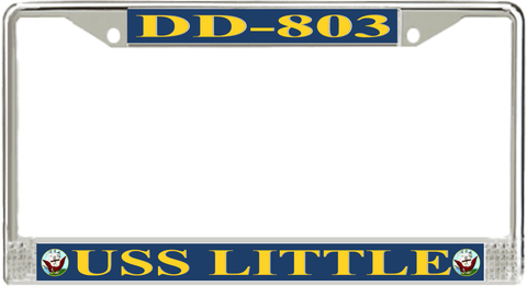 USS Little DD-803 License Plate Frame