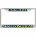 USS Livingston AK-222 License Plate Frame