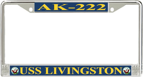 USS Livingston AK-222 License Plate Frame