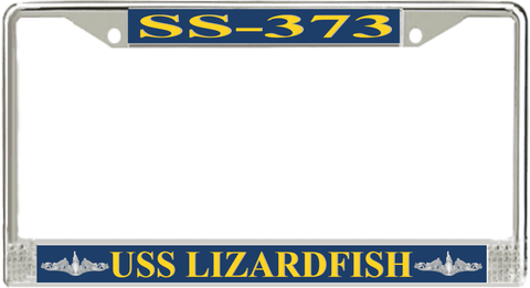 USS Lizardfish SS-373 License Plate Frame