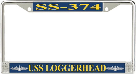 USS Loggerhead SS-374 License Plate Frame