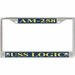 USS Logic AM-258 License Plate Frame