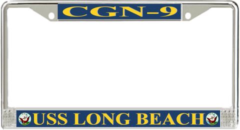 USS Long Beach CGN-9 License Plate Frame