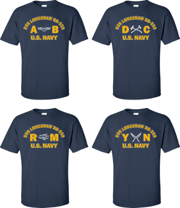 USS LONGSHAW DD-559 Rates Apparel