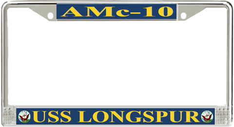 USS Longspur AMc-10 License Plate Frame