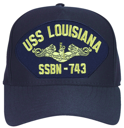 USS Louisiana SSBN-743 ( Gold Dolphins ) Submarine Officers Cap