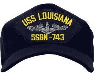 USS Louisiana SSBN-743 ( Silver Dolphins ) Submarine Enlisted Cap