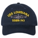USS Louisiana SSBN-743 with Dolphins Unstructured Dad Cap